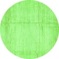 thumbnail image 1 of Ahgly Company Indoor Round Solid Green Modern Area Rugs, 5' Round, 1 of 4