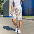 thumbnail image 7 of Kdxio Rabbit In Space Print Mens Sleep Shorts Bottoms Soft Comfy Pajama Wear Pants with Drawstring Pockets, 7 of 7