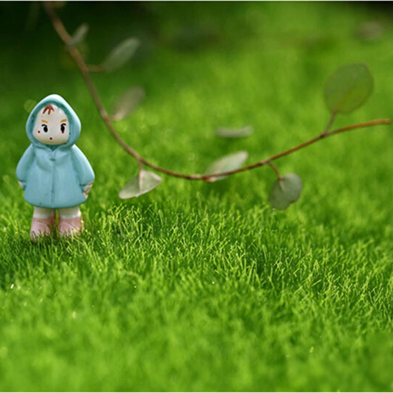 Mini Emulation Moss Lawn Garden Ornament Lichen Craft Pot Fairy Dollhouse 
