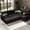 Black, variant on YOKWOK 107.8"L Convertible Sectional Sofa for Living Room, Large L-Shaped 7 Seat Plush Ribbed Fabric Sofa with Pull Out Couch Bed, 3-In-1 Sleeper Sofa Bed with Hidden Storage Space, Black