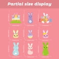 thumbnail image 3 of QuanTara Easter Bunny Static Cling Window Sticker, Double-Sided Electrostatic Decoration for Glass Doors & Windows, Removable Easter Window Decal, 3 of 8
