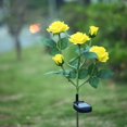 thumbnail image 2 of Solar Flower Shaped Light for Garden Decoration Yellow, 2 of 5