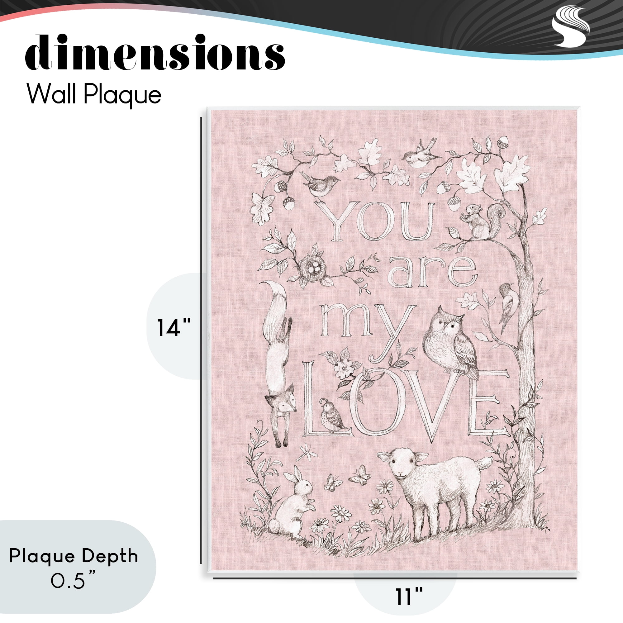 Stupell Industries You Are My Love Wall Plaque Art, design by Susan Winget