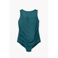 thumbnail image 4 of Traje de baño con detalle de mesh Roman Fashion /Tallas Extras, W-12 (Verde) verde 42, 4 of 6