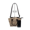 thumbnail image 5 of Single Shoulder Bag Rivet Bag 7.48×7.48×3.94in Removable Shoulder Belt Can Be Held Or Diagonal Across A Variety Of Matching Styles Leopard Skin Print Style Darkgreen_4, 5 of 6