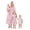 Pink, variant on Mother and Daughter Family Matching Dress Floral Print Dress Mommy and Me Summer Family Outfits