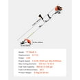 thumbnail image 6 of KFFKFF Grass Cutter, 51.7CC 2-Stroke, Fueled by Gas, 16.9" Wireless Lawn Trimmer, Versatile Yard Edger with Shoulder Support & 3T Blade, Plant Cutter for Efficient Lawn Maintenance, 6 of 9