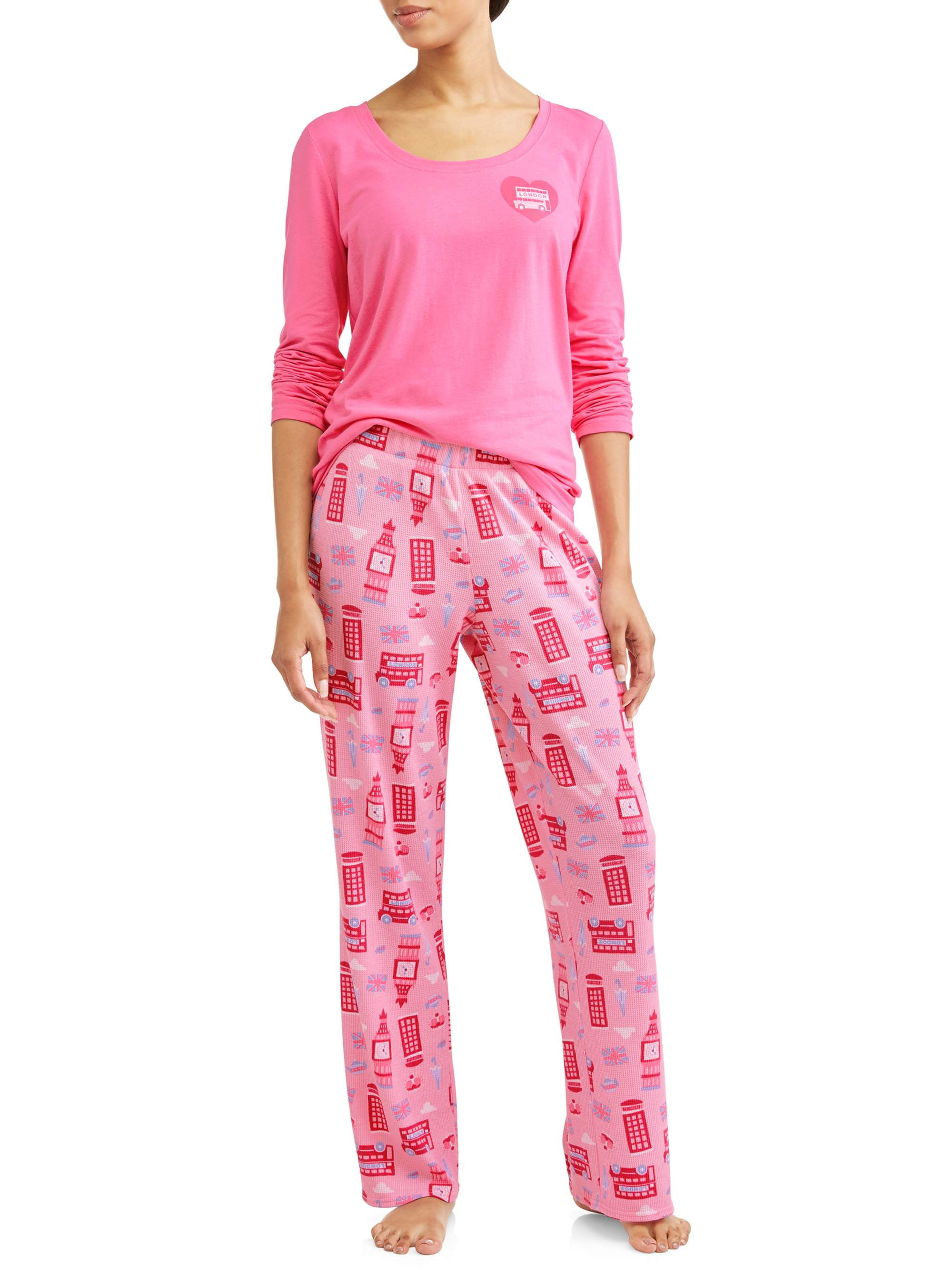 Toast & Jammies Women's and Women's plus 2 piece long sleeve top and