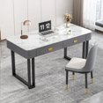 thumbnail image 2 of Computer Combination Office Desks Table Makeup Bedroom Game Office Desks Reception Drawers Escritorio Ordenador Furniture QF50OD My Lux Decor Round, 2 of 11