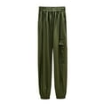 thumbnail image 1 of Timegard Womens Workout Pants Elastic Waisted Cinch Bottom Trackpants Athletic Outdoor Trousers with Pockets, 1 of 3