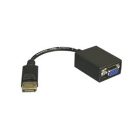 DisplayPort to VGA Adapter Cable, DisplayPort Male to HD15 Female, Only works from DisplayPort to VGA, 6 inch
