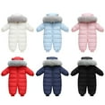 thumbnail image 3 of GYRATEDREAM Baby Girl Winter Snowsuit Toddler Jacket Clothes For Boy Infant Jumpsuit Hoodied, 3 of 5