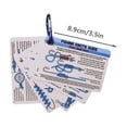 thumbnail image 3 of BotaniNest 5pcs Knot Card With Carabiner Portable Tying Reference For Anglers, 3 of 4