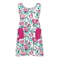 thumbnail image 7 of Edvintorg Floral Dress for Girls Summer Casual Loose Stretchy A Line Dresses Cute Crewneck Sleeveless Tank Sundresses with Pocket Beach Vacation Clothes 3-14 Years, 7 of 7