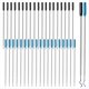 thumbnail image 1 of 40 Recambios de Tinta para Bolígrafo de 11,6 cm/4,57 Pulgadas, Recambios Reemplazables, Kit de Repuesto para Bolígrafo Metálico Negro y Azul., 1 of 5
