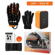 Robotic Rehabilitation Gloves, Finger and Hand Function Rehabilitation Robot Gloves, Hand Strengthener Stroke Recovery Equipment with Mirror Glove, Left Hand, M
