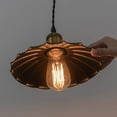 thumbnail image 5 of FSLiving Plug-in Pendant Light Swag Hanging Swag Dimmable Mini Light Retro Industrial Style Gold Bronze E26 Socket Heads with 15ft Black Weave On/Off Dimmer Switch Cord for DIY Project Customizable, 5 of 9