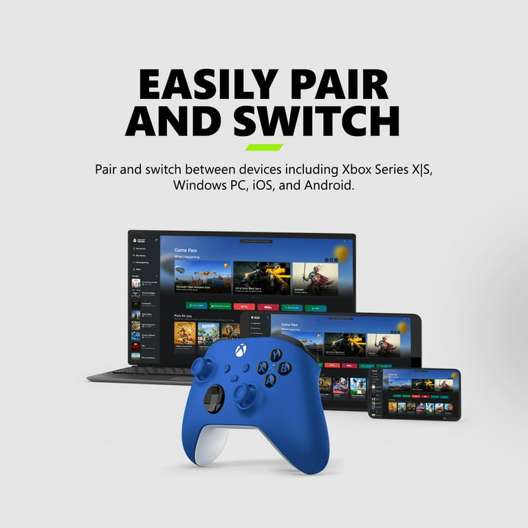 Microsoft Xbox Wireless Controller - Shock Blue – for Xbox