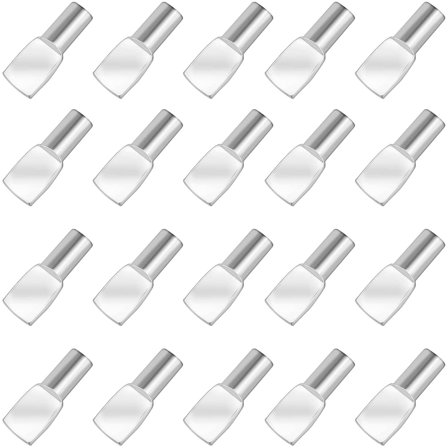 ECOMAID 8-Pack Zinc Alloy Shelf Pegs – Replacement Supports Compatible With IKEA Part 131372