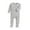 Grey, variant on AWZXDE Baby Footed Pajamas With Mitten Unisex Snap Up Clothes Romper Jumpsuit Sleep And Play For 0 To 12 Months Dark Gray