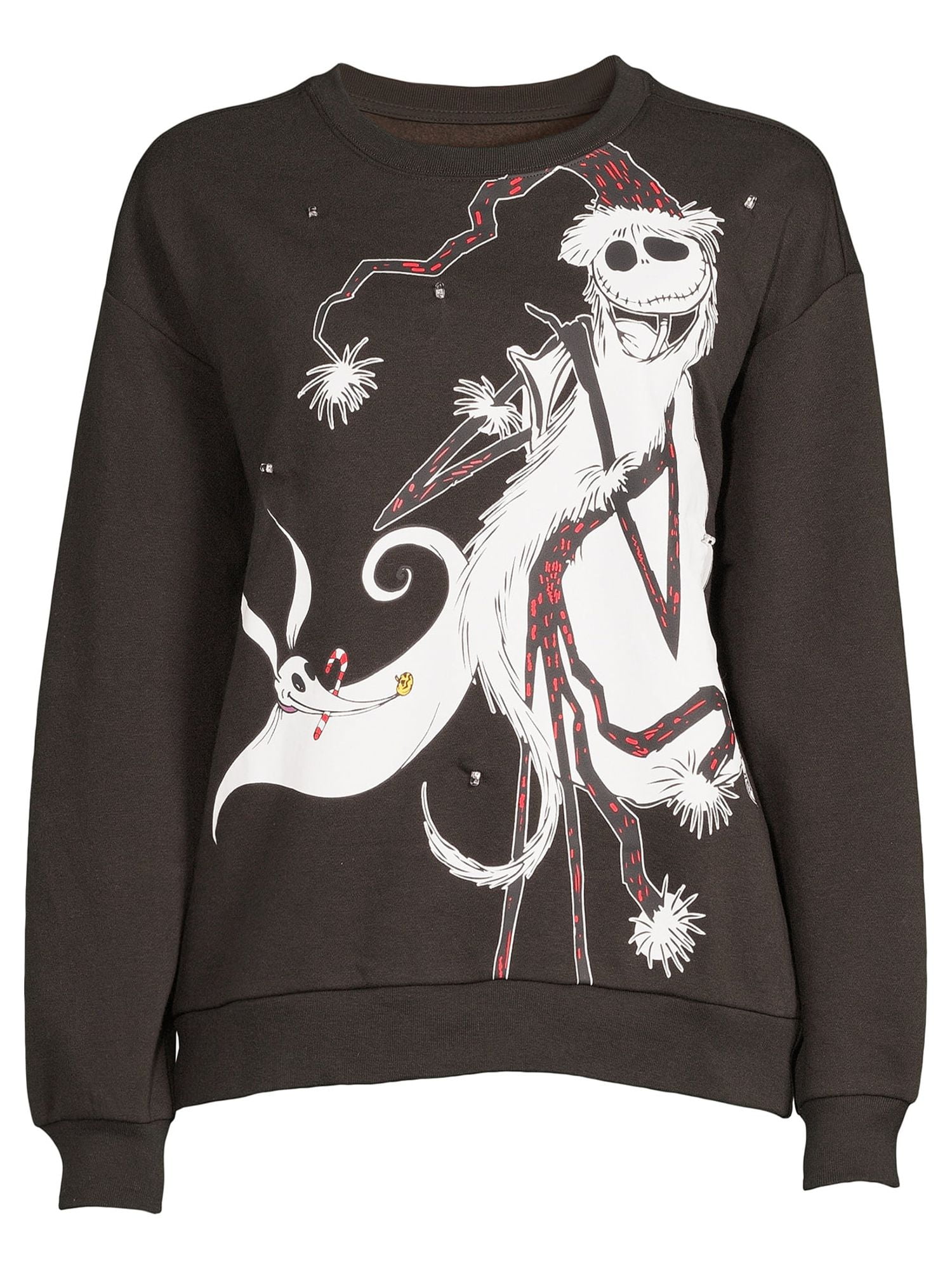The Nightmare Before Christmas Women s Light Up Pullover Walmart