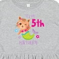 thumbnail image 4 of Inktastic It's My 5th Birthday with Cute Cat Mermaid Girls Toddler Dress, 4 of 5