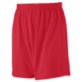 thumbnail image 1 of Augusta Men's Elastic Waistband Jersey Knit Shorts, Red, 1 of 1