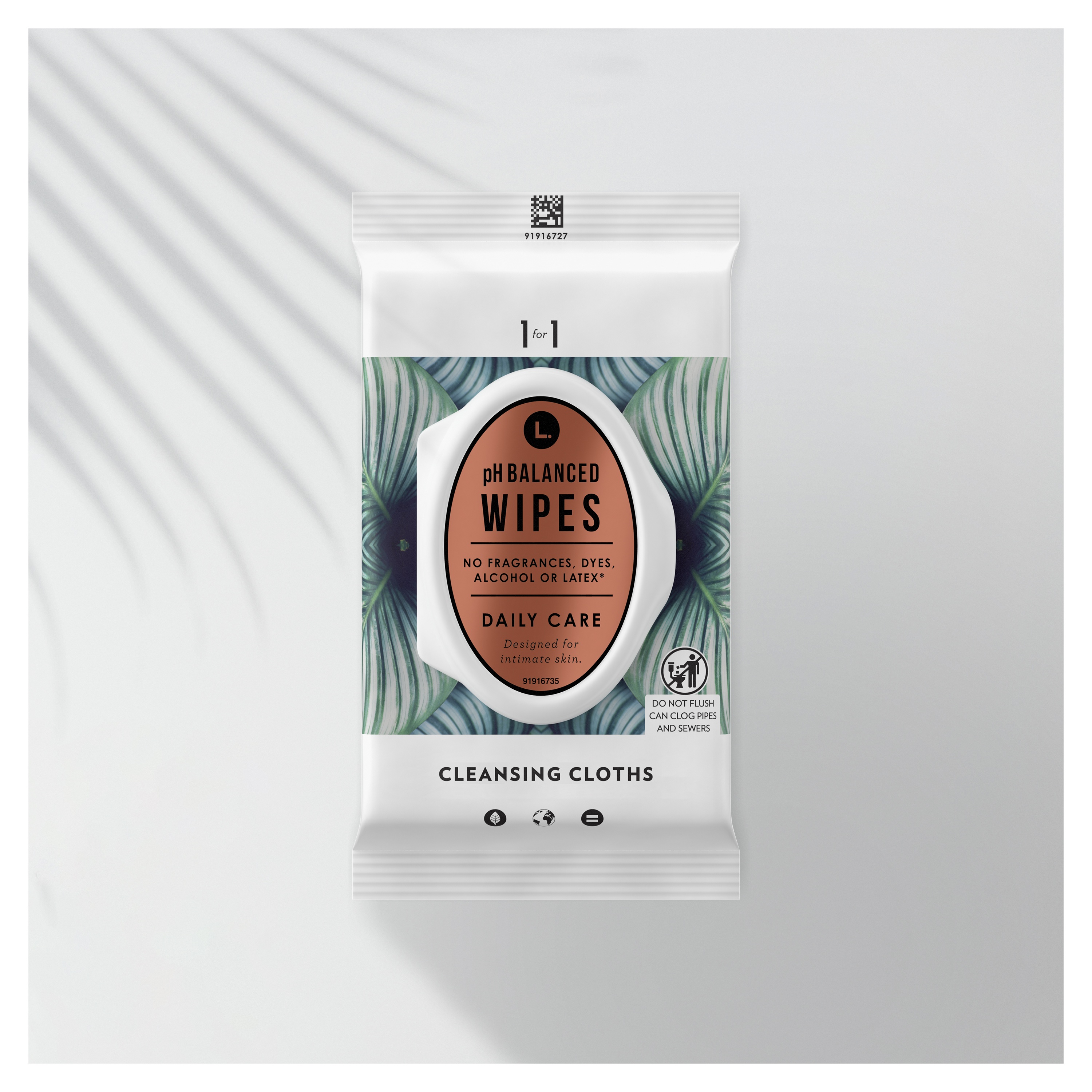 L. Fragrance Free Wipes, pH Balanced, Hypoallergenic, 30 Count - image 5 of 5