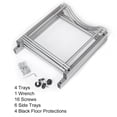 thumbnail image 6 of 5 Gallon Water Jug Holder Water Bottle Storage Rack, 3 Tiers, Silver, 6 of 8