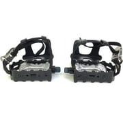 Hydra Fitness Exchange Pedal Pair Set with Toe Cage Works with Joroto XM15 Indoor Cycle Bike