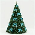 thumbnail image 4 of 12-Piece Velvet Christmas Bow Decoration Set with Hanging Ribbons, Holiday Wreath and Christmas Tree Ornaments for Home Seasonal Display and Festive Party Décor, 4 of 4