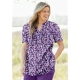 thumbnail image 4 of Woman Within Plus Size Pintucked Half-Button Tunic, 4 of 6