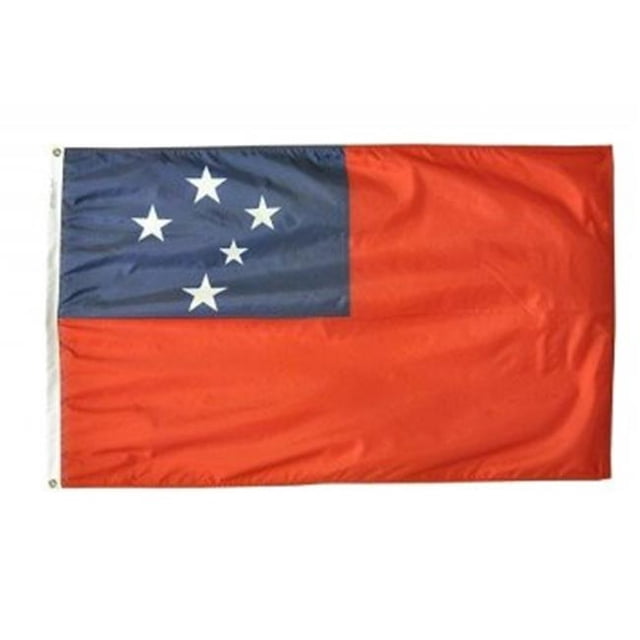 Annin Flagmakers 197158 Drapeau des Samoa Occidentales Nyl-Glo 4 Pi X 6 Pi