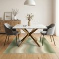 thumbnail image 3 of ODIKA 5'x7' Washable Area Rug Abstract Curved Mid Parallel Stripes Tonal Shift Geometric Cream for Dining Room, Under Table, Home Office, Non-Slip Chair-Friendly, 3 of 7