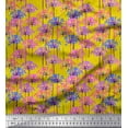 thumbnail image 1 of Soimoi Cotton Cambric Fabric Periwinkle Floral Fabric Prints By Yard 42 Inch Wide, 1 of 3