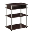 thumbnail image 3 of Convenience Concepts Designs2Go No Tools Printer Stand with Shelves, Espresso, 3 of 6