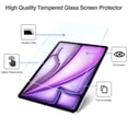 thumbnail image 4 of Protector de pantalla con lente de cámara para iPad Air 13 2024, color morado, 4 of 8