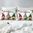 thumbnail image 4 of LUVIVIHOME 3PCS Christmas Duvet Cover Queen Bedding Set, Cute Gnome Duvet Cover, White Duvet Cover, Boys Girls Kids Bedding, Holiday Xmas Black Green Red Buffalo Plaid Comforter Cover, 2 Pillow Shams, 4 of 7