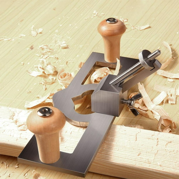 Woodworking Planer Hand Tool Planer Hand Push Planer Woodworking Tool Router Plane Carpenter Tool Handheld Trimming Router Plane Q9C4