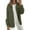 Army Green, variant on Women'S Fall Casual Long Sleeve Button Down Loose Light-Weight Shacket Shirt Jacket Coat with Pockets Wine Red XXL