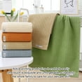 thumbnail image 4 of Maoww 2 Pieces/Set Cotton Bath Towel Soft Replacement Rectangular Home Bathing Shower Face Towel Washcloth Accessories Green, 4 of 9