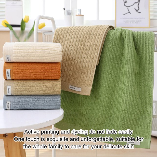 facefd 2 Pieces/Set Cotton Bath Towel Soft Replacement Rectangular Home Bathing Shower Face Towel Washcloth Accessories Grey