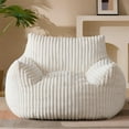 thumbnail image 1 of Puf de felpa Gericco Giant para adultos con reposabrazos, 1 of 8