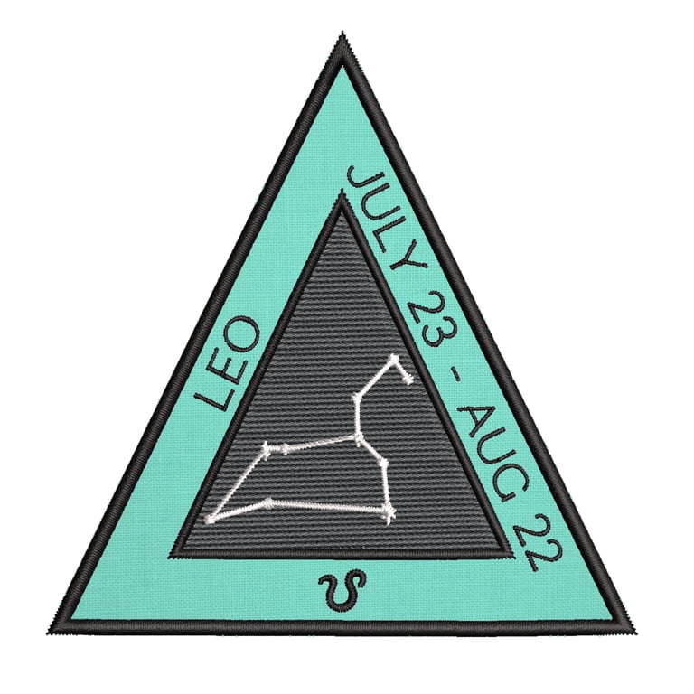 Locomo Zodiac Sign Iron On Patch Horoscope Sew On Embroidered
