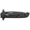 thumbnail image 4 of CRKT M21-10KSF Folding Knife with Frame Lock: Stainless Steel Triple Point Serrations Blade, Stainless Steel Handle, Reversible Pocket Clip, M21-10KSF, 4 of 6