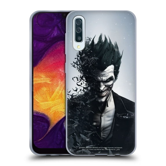 Head Case Designs Officially Licensed Batman Arkham Origins Key Art Joker Soft Gel Case Compatible with Samsung Galaxy A50/A30s (2019)