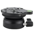 thumbnail image 4 of Tripod Head Leveling Base, Black Tripod Head DY-60N Leveling Base Wear- Panoramic Aluminum Alloy  For DSLR Camera, 4 of 8