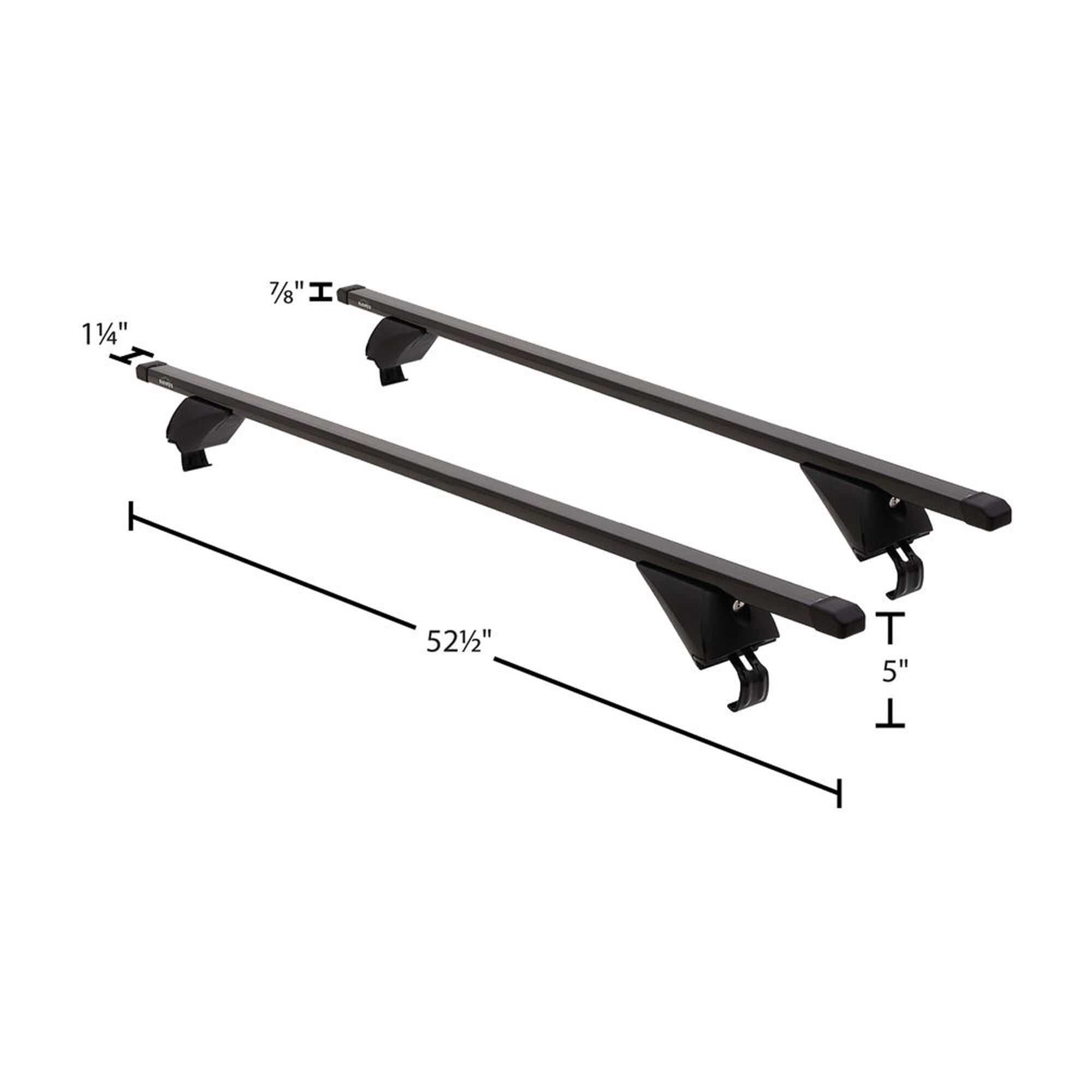 Elevate Outdoor 52.5" Steel Cross Bars with 200 lb. Capacity and Lockable Design