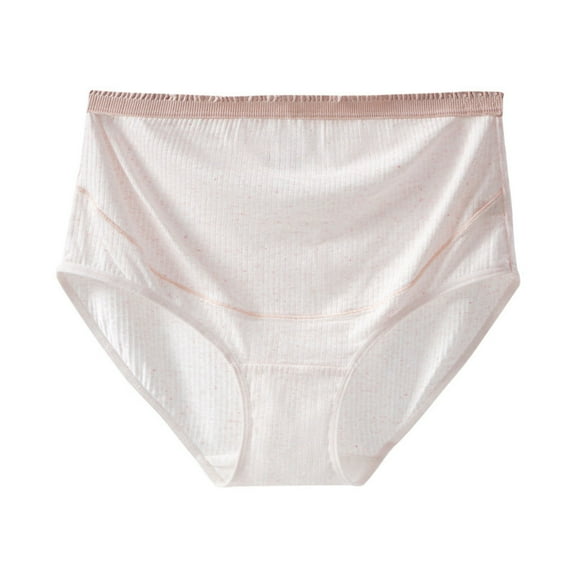 WRKEKC Panties for Women Cotton High Waist Tummy Control Underwear with Seamless Design Comfortable Elastic Waistband for All Day Wear
