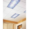 thumbnail image 2 of Fluorescent Light Covers for Ceiling Lights 2 Pack, Blue Purple Botanical Magnetic Ceiling Light Covers 2x4ft for Classroom Office School, Watercolor Pastoral Weeping Leaf Drop Ceiling Light Shade, 2 of 7